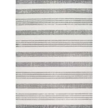 nuLOOM Striped Kelsi Area Rug, 4x6, Grey