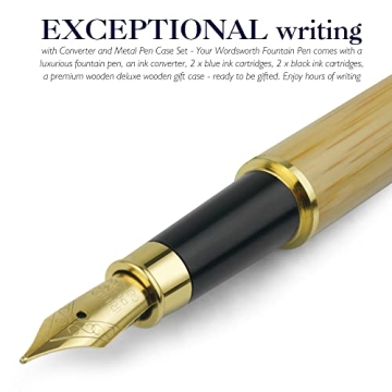 STONEGO Eco-Friendly Bamboo Fountain Pen for Gift Writing
