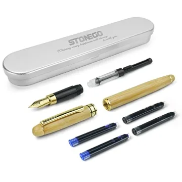 STONEGO Eco-Friendly Bamboo Fountain Pen for Gift Writing