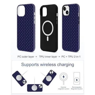 Jusy Polka Dot Case for iPhone 13/14 with MagSafe