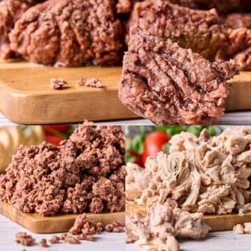 Survival Fresh Mixed Canned Meat - All Natural Canned Meat 4 Beef, 4 Chicken, 4 Ground Beef - Emerge...