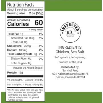 Survival Fresh Mixed Canned Meat - All Natural Canned Meat 4 Beef, 4 Chicken, 4 Ground Beef - Emergency Survival Meal 14.5oz Small Cans for Camping & Hiking - Meats from USA Farms (12 Pack)