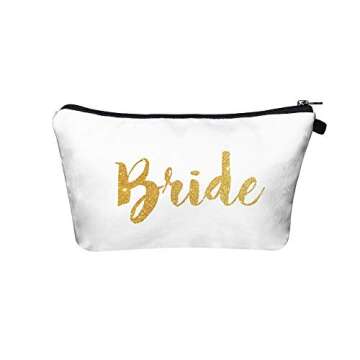 TriBride Bride Tribe team bride Makeup Bag Bridesmaid Proposal Gifts Bride Tribe Bags Pink Bridal Sh...