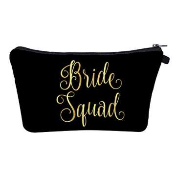TriBride Bride Tribe team bride Makeup Bag Bridesmaid Proposal Gifts Bride Tribe Bags Pink Bridal Shower Wedding Party Cosmetic Bag Toiletry Bag Accessorie