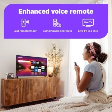 Roku Smart TV 2025 65-Inch QLED with Dolby Vision