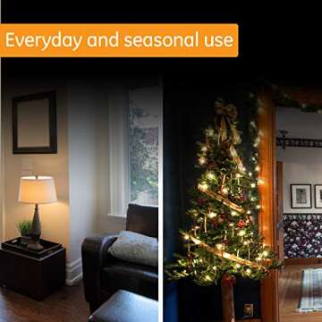 GE 24-Hour Heavy Duty Indoor Mechanical Timer, 1 Grounded Outlet Timer, ON/OFF Daily Cycle Timer Plug, 30-Minute Interval Timer Outlet, 125VAC Light Timer, Plug Timer, Lamp Timer, White, 2 Pack, 46139