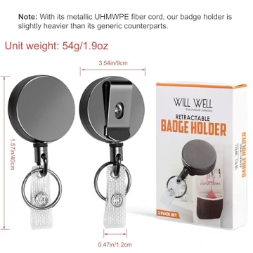 Heavy Duty Retractable Badge Holder Reel - Will Well