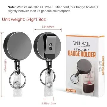 Heavy Duty Retractable Badge Holder Reel - Will Well