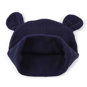 PESAAT Newborn Hospital Hat 0-12Months Preemie Boys Girls Beanie Solid Infant Baby Hats Autumn Winter (4Pack-A, 0-6 Months)