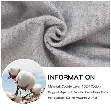 PESAAT Newborn Hospital Hat 0-12Months Preemie Boys Girls Beanie Solid Infant Baby Hats Autumn Winter (4Pack-A, 0-6 Months)