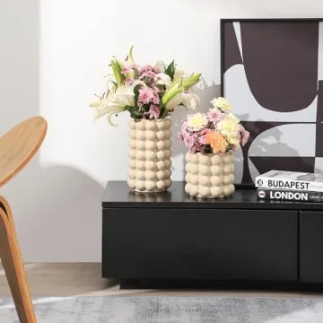 YANWE1 Ceramic Bubble Vases Set - Boho Home Decor