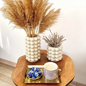 YANWE1 Ceramic Bubble Vases Set - Boho Home Decor