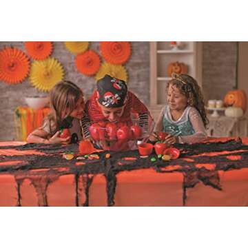 Fun Express 12 Pieces Toy Filled Bobbing Apples - Each Filled with Toy and Sticker - Carnival, Halloween, Back-to-School, Party Game…