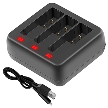 Hanatora DJI Osmo Action 3 & 4 Multi-Battery Charger Hub - Fast & Portable