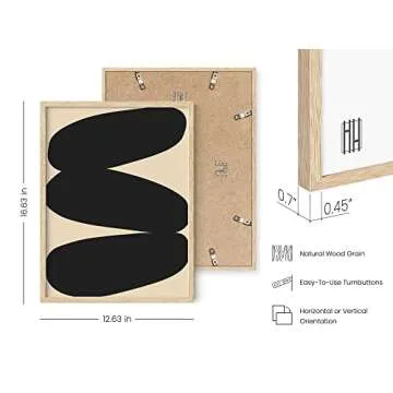 HAUS AND HUES Scandinavian Abstract Wall Art Prints Unframed