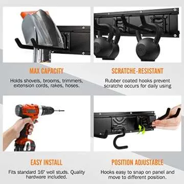 Durable Garden Tool Rack Set for Every Garage