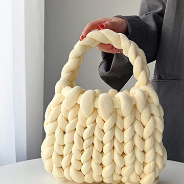 OXYPLAY Thick Bulky Handwoven Handbag for Chic Style