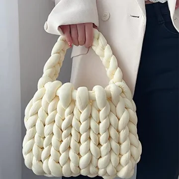 OXYPLAY Thick Bulky Handwoven Handbag for Chic Style