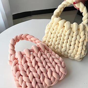 OXYPLAY Thick Bulky Handwoven Handbag for Chic Style