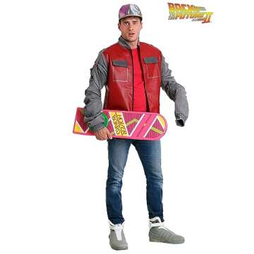 Fun Costumes Back to the Future Marty McFly Jacket Costume - Large - Red