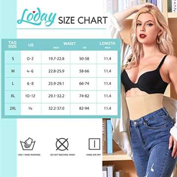 LODAY 2 in 1 Postpartum Recovery Belt,Body Wraps Works for Tighten Loose Skin