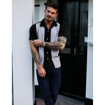 Retro Men’s Bowling Shirt Comfortable Summer Wear