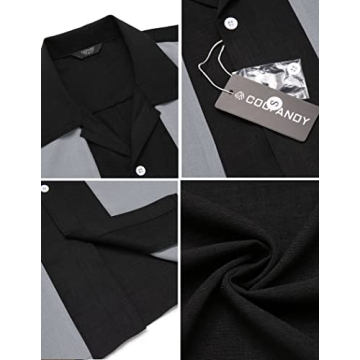 Retro Men’s Bowling Shirt Comfortable Summer Wear