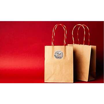 Elegant PMCDS2G Thank You Stickers Roll for Gifts