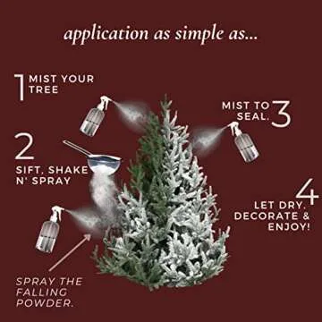 SnoFlock The Original Premium Self-Adhesive Snow Flock Powder with ShimmerSpec - Realistic Snow for Christmas Trees & Decor | Exclusive Formula, Made in USA | 5 Pounds [2.27Kg]