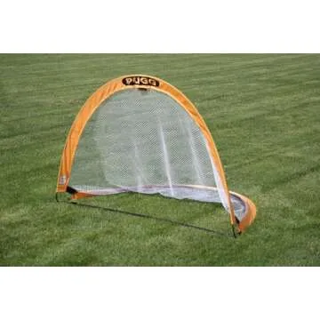 PUGG 6 Foot Pop Up Soccer Goal - Portable Training Futsal Football Net - The Original Pickup Game Goal (2 Goals and Bag)