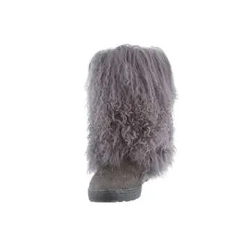 BEARPAW Women's Boetis Multiple Colors | Women's Boot Natural Fur | Women's Slip On Boot | Comfortable Winter Boot