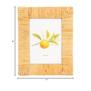 Creative Co-Op Handwoven Rattan Frame for Photos