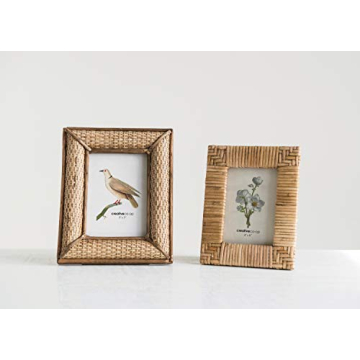 Creative Co-Op Handwoven Rattan Frame for Photos