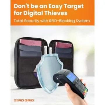 Passport Holder Family up to 6 Passports, Large Passport Wallet and Premium Travel Document Holder O...