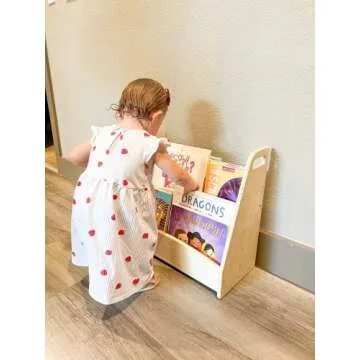 Portable Wooden Bookshelf for Children - Bush Acres Gavin
