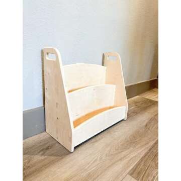 Portable Wooden Bookshelf for Children - Bush Acres Gavin