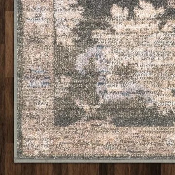 Simply Southern Cottage Sage Green Floral Area Rug