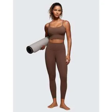 CRZ YOGA Butterluxe High Waisted Lounge Legging 25" - Buttery Soft Workout Yoga Pants for Women Coffee Brown Small