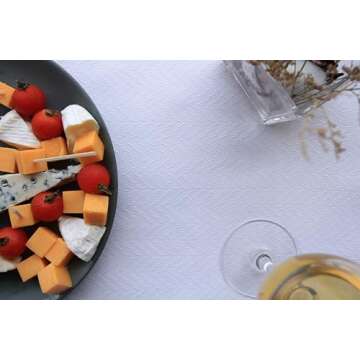 Elegant Waterproof White Table Runner for All Occasions