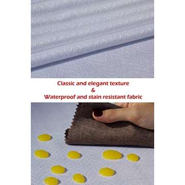 Elegant Waterproof White Table Runner for All Occasions