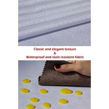 Elegant Waterproof White Table Runner for All Occasions