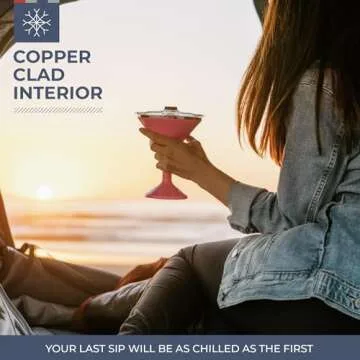 ORCA Tini 13oz Stainless Steel Martini Glass for Outdoor Fun