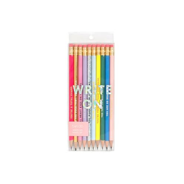 ban.do Women's Write On Graphite Pencil Set of 10, Compliments