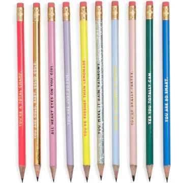 ban.do Women's Write On Graphite Pencil Set of 10, Compliments