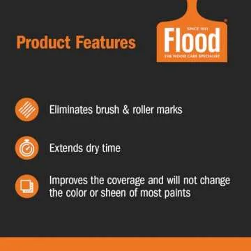 Flood Floetrol Gallon Clear Latex Paint Additive for Decoration