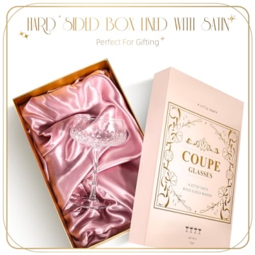 TOLDATLI Coupe Glasses Set - Vintage Elegant Drinkware