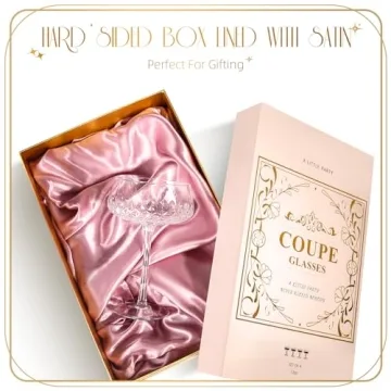 TOLDATLI Coupe Glasses Set - Vintage Elegant Drinkware