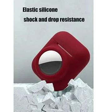 Glow Pink 2 in 1 Airpods Case with Airtag Holder