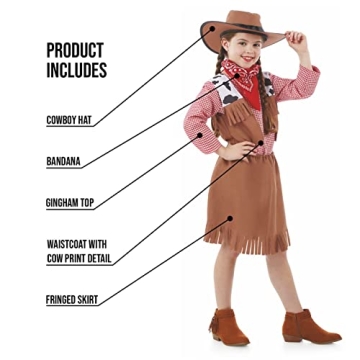 Fun Shack Cowgirl Costume for Girls - Perfect Adventure