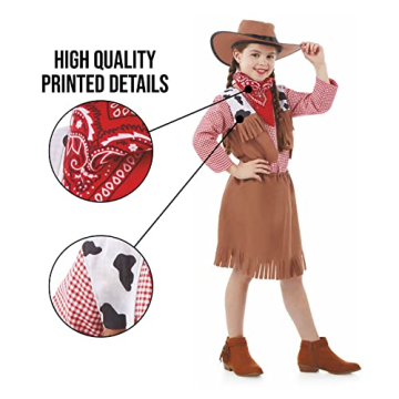 Fun Shack Cowgirl Costume for Girls - Perfect Adventure